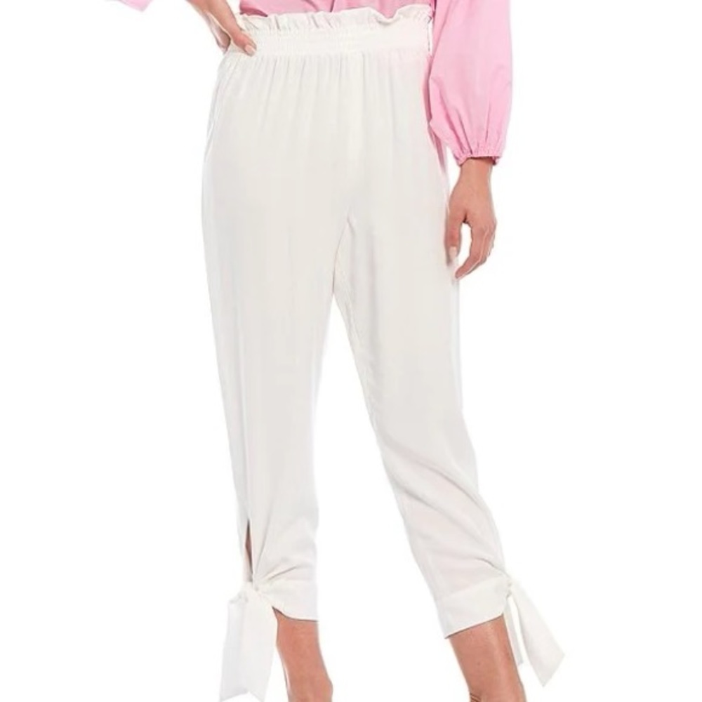 Tie Hem High Rise Pull-On Pant
